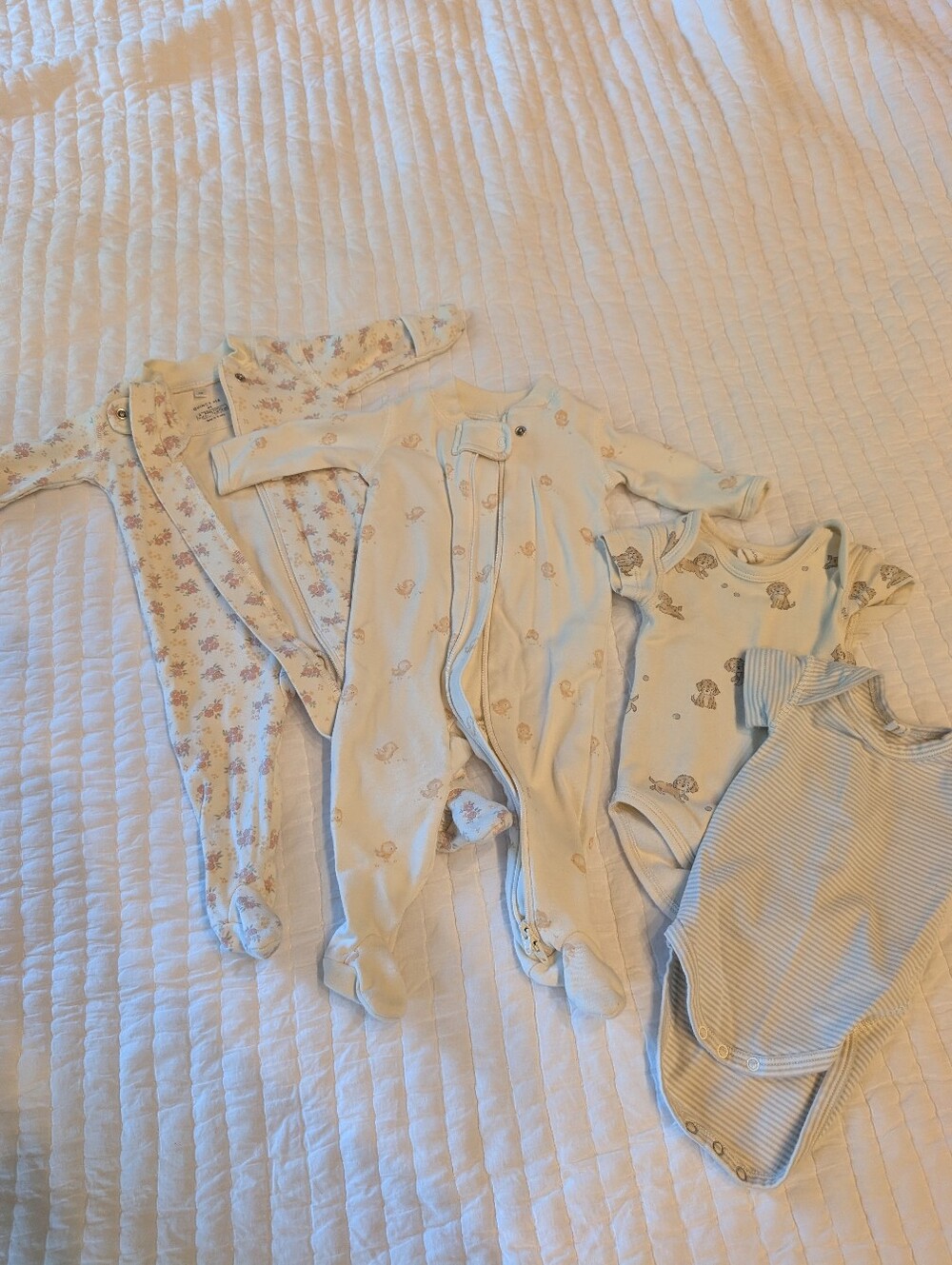 Quincy Mae Newborn PJ + Onesie Set